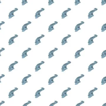 Winding stone path seamless pattern background Illustrazione stock