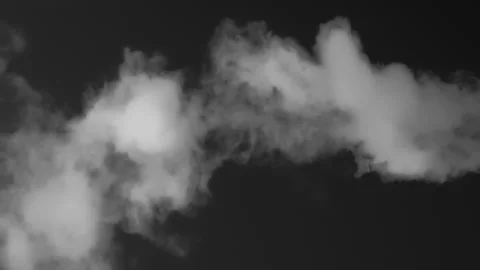 Winding Stream of White Steam HD Pro Stock Footage 136907294