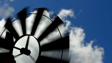 Windmill 04 HD Stock Footage 695997