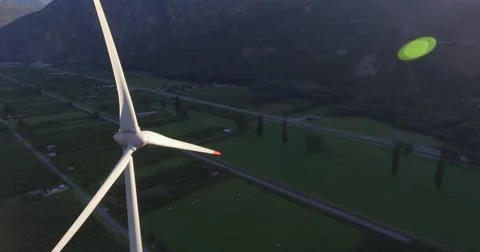 Windmill - Aerial 4K Stock Footage 67314791