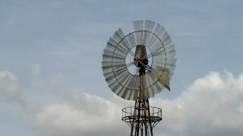 Windmill against sky  Stock Footage 267879