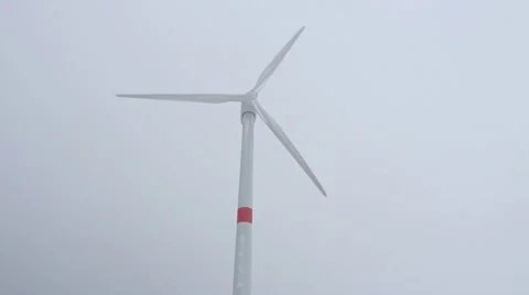 Windmill against a white background Stock Footage 45540029
