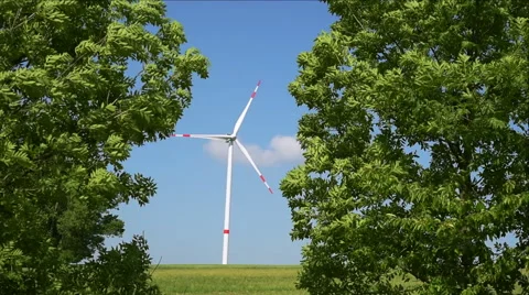 Windmill, alternative energy source Stock Footage 51116972