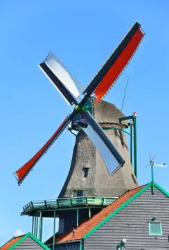 Windmill amsterdam Stock-Fotos
