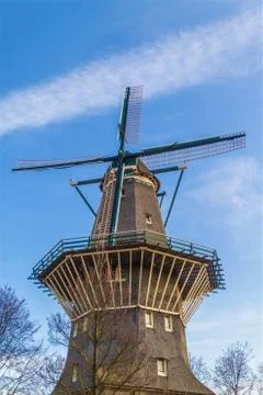 Windmill in Amsterdam Foto stock