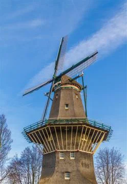 Windmill in Amsterdam Foto stock