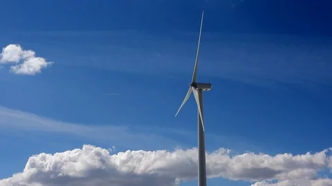Windmill and clouds 226 Stock Footage 106152710