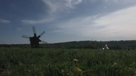 Windmill and nature Stock Footage 102575113