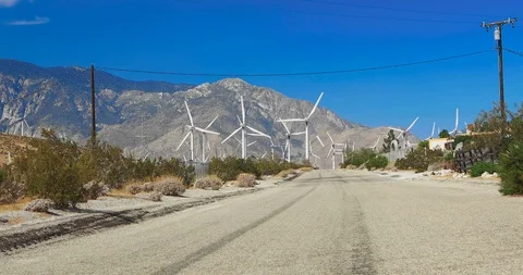 Windmill and the Street Stock-Footage 121244256