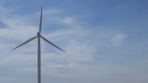 Windmill From Behind Stock Footage 95703148