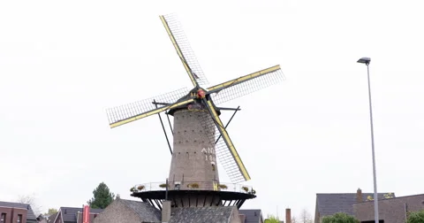 Windmill belgium 4K Stock Footage 56701475