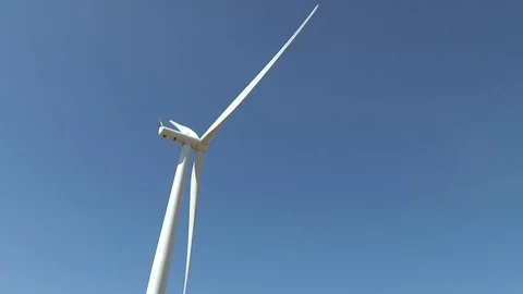 Windmill Blue Sky Background 스톡 동영상 79802748