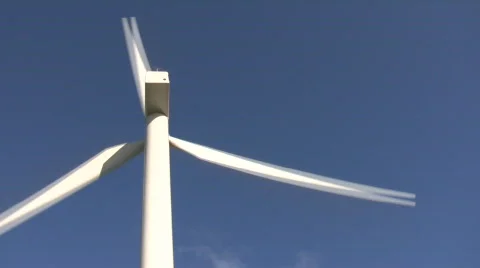 Windmill on blue sky 库存影片 532774