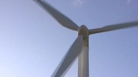 Windmill on blue sky 库存影片 532775