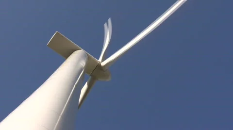 Windmill on blue sky 库存影片 532783