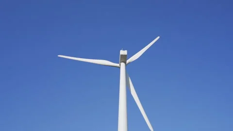 Windmill In The Blue Sky Stock Footage 149192035