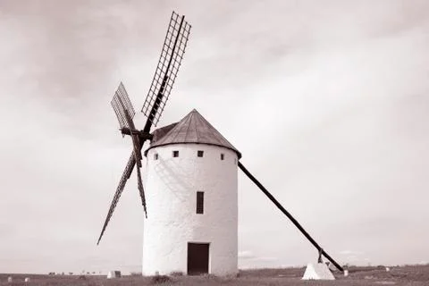 Windmill; Campo de Criptana; Castilla La Mancha; Spain Stock Photos