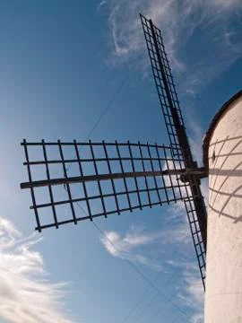 Windmill at Campo de Criptana La Mancha Ciudad Real Spain Stock Photos