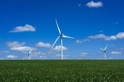 Windmill clean energy Stock Photos