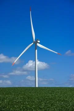 Windmill clean energy Stock Photos