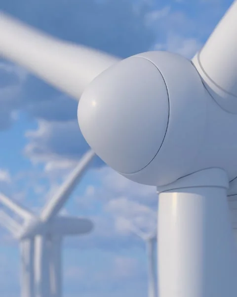 Windmill close-up against the sky Video stock 301527262