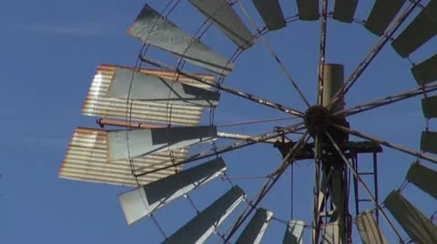 Windmill Close up Stock Footage 11032788