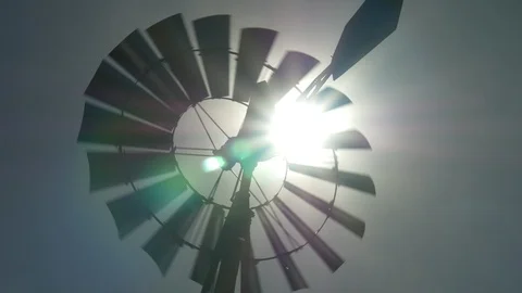 Windmill Close Up Stock Footage 86878217