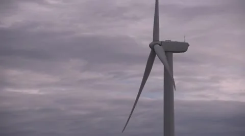 Windmill Clouds Timelapse Stock Footage 12058087