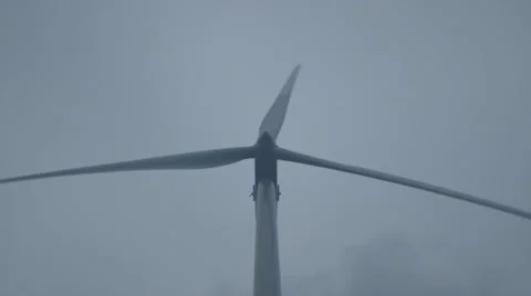 Windmill on cloudy sky (Canon Log) Stockbeeldmateriaal 54348000