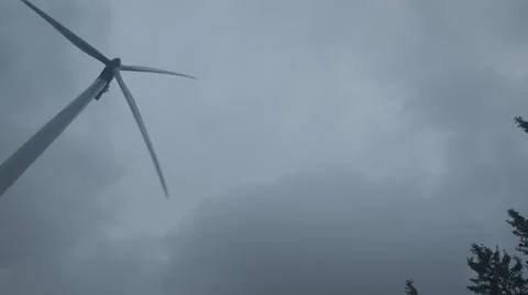 Windmill on cloudy sky (Canon Log) Видео 54348178