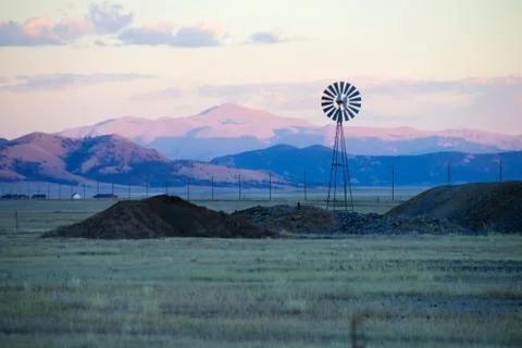 Windmill Colorado Stock Photos