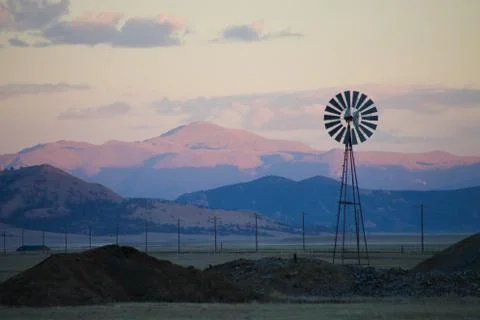 Windmill Colorado Stock Photos