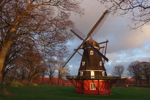 Windmill in Copenhagen Stock Photos