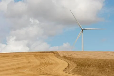 Windmill in the Countryside Stock Photos
