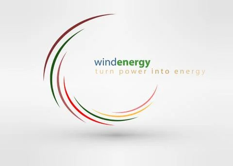 Windmill creative colorful abstract vector logo design template circle vortex 스톡 일러스트