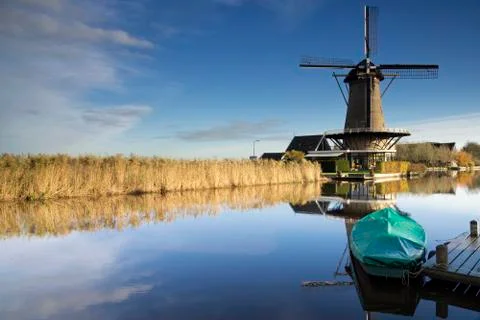 Windmill De Vriendschap Stock Photos