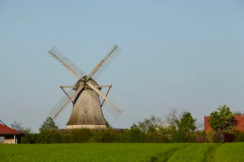 Windmill Destel (Stemwede, Germany) Stock Photos