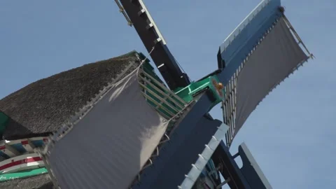 Windmill Detail close-up Stock Footage 132978608