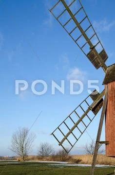 Windmill detail Stock Photos