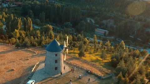 Windmill drone shoot Stock Footage 113679725