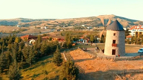 Windmill drone shoot Stock Footage 113679759