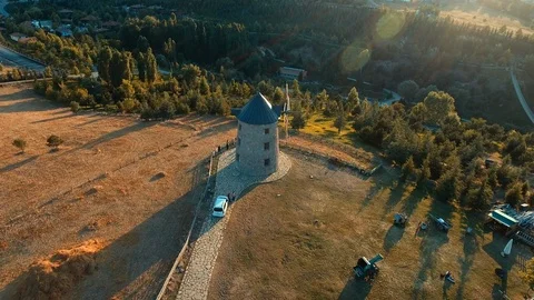 Windmill drone shoot Stock Footage 113680307
