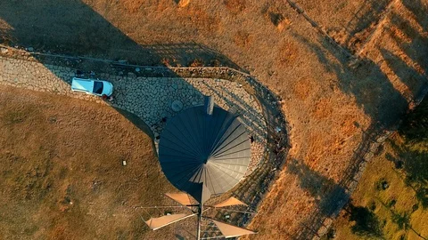 Windmill drone shoot Stock Footage 113680451