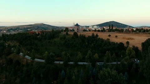 Windmill drone shoot Stock Footage 113680552