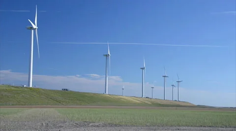 Windmill energy Video stock 40034925