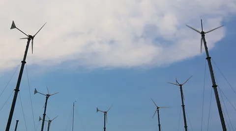 Windmill Energy Stock Footage 49437447
