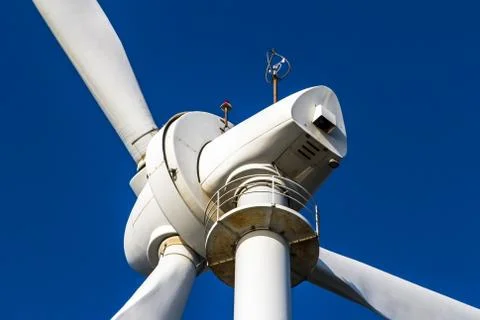 Windmill for energy saving Stock Photos
