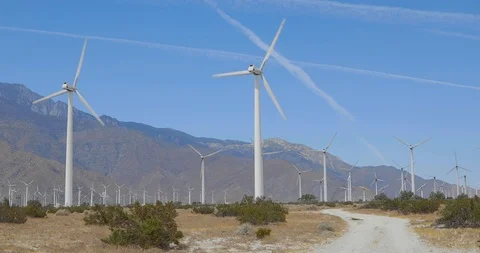 Windmill Farm in the Countryside Video stock 115095599