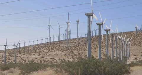 Windmill Farm Stock Footage 115011436