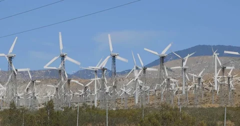Windmill Farm Stock Footage 115011440